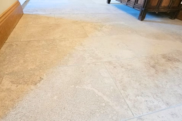 Travertine Floor Cleaning and Restoration
