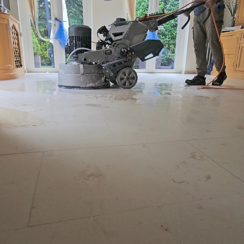 Limestone floor restoration London