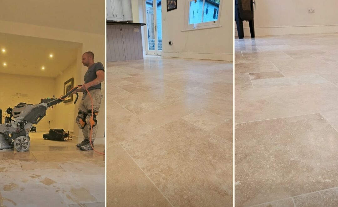 Travertine Floor Restoration Bourne End